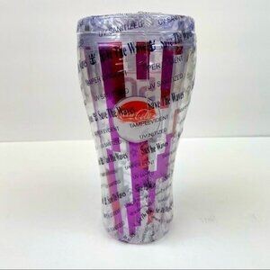 The Coca Cola Company 50 Years Bold 1969-2019 Cup Clear Purple 2017 Collectible